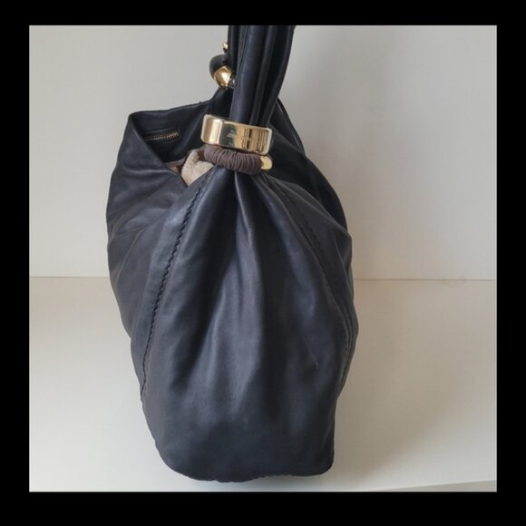 JIMMY CHOO Hobo Bracelet Black Leather Bag - Picture 4 of 16